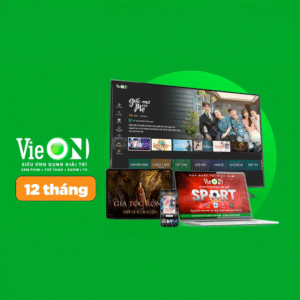 Vieon 12 thang tivi nền xanh