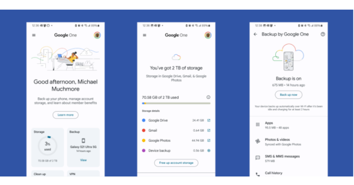 Google One 2TB chính chủ – lưu trữ đám mây, chia sẻ Family, đồng bộ dữ liệu.
