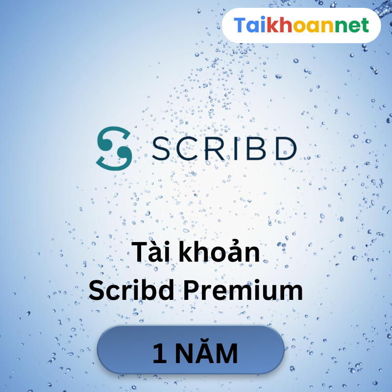 Mua tài khoản Scribd Premium 12 tháng chỉ 899K