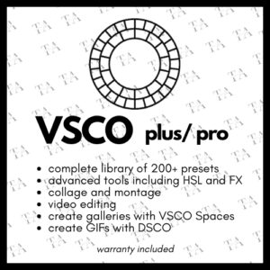 Tài khoản VSCO Plus 1 năm chính chủ giá rẻ – Ứng dụng chỉnh ảnh và video chuyên nghiệp tại Taikhoannet.com