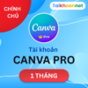 Canva pro 1 tháng chính chủ
