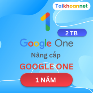 Nâng cấp Google One 2TB 1 năm